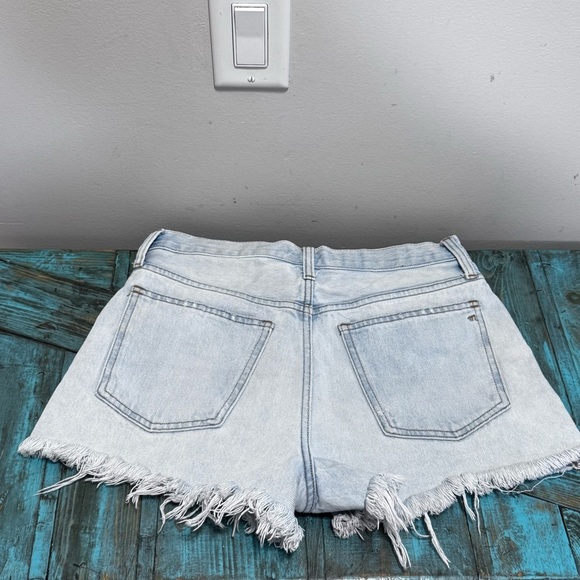 Madewell Relaxed Denim Shorts Cut Off Denim Shorts Raw Hem Size 26 - Picture 5 of 12